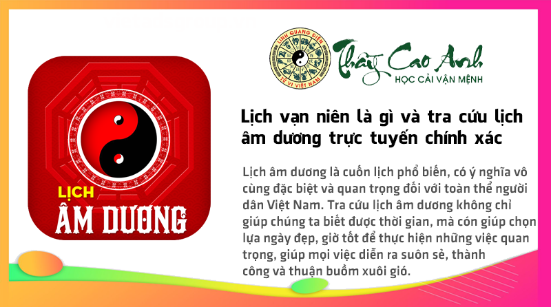 Lịch vạn niên là gì và tra cứu lịch âm dương trực tuyến chính xác