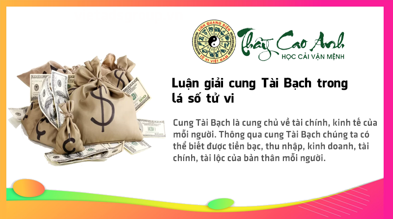 Luận giải cung Tài Bạch trong lá số tử vi