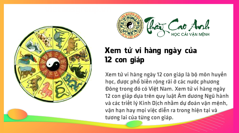 Xem tử vi hàng ngày của 12 con giáp