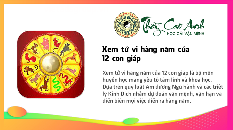 Xem tử vi hàng năm của 12 con giáp