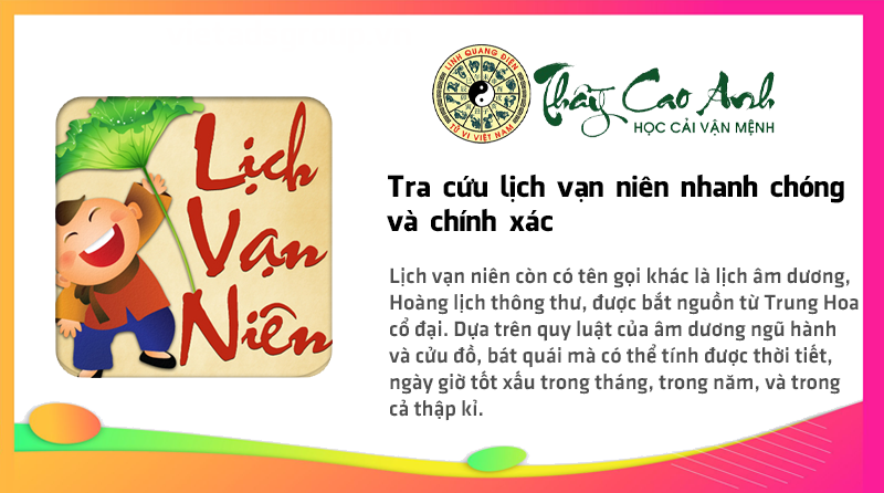 Tra cứu lịch vạn niên nhanh chóng và chính xác