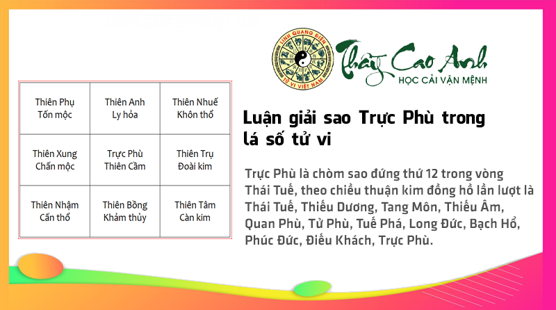 Luận giải sao Trực Phù trong lá số tử vi