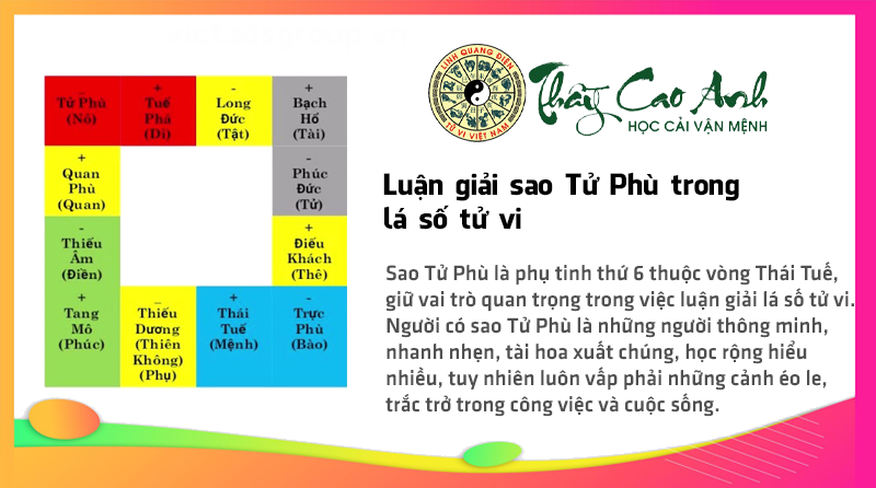 Luận giải sao Tử Phù trong lá số tử vi