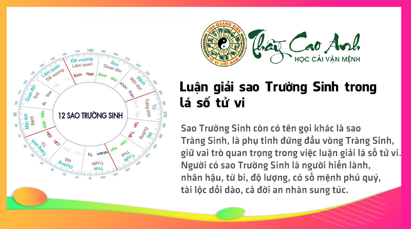 Luận giải sao Trường Sinh trong lá số tử vi