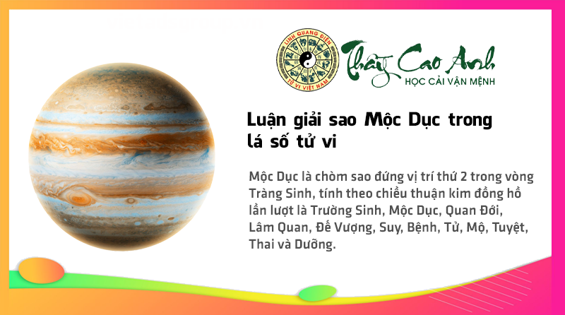 Luận giải sao Mộc Dục trong lá số tử vi