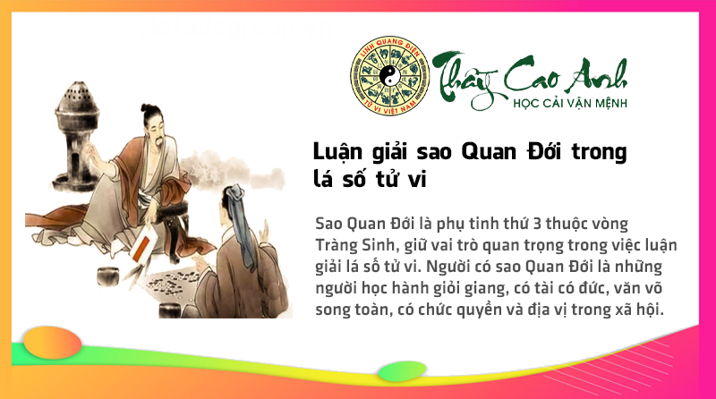 Luận giải sao Quan Đới trong lá số tử vi