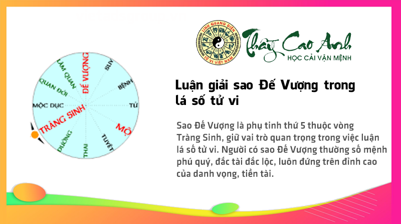 Luận giải sao Đế Vượng trong lá số tử vi