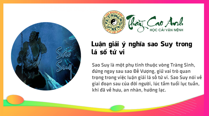 Luận giải ý nghĩa sao Suy trong lá số tử vi