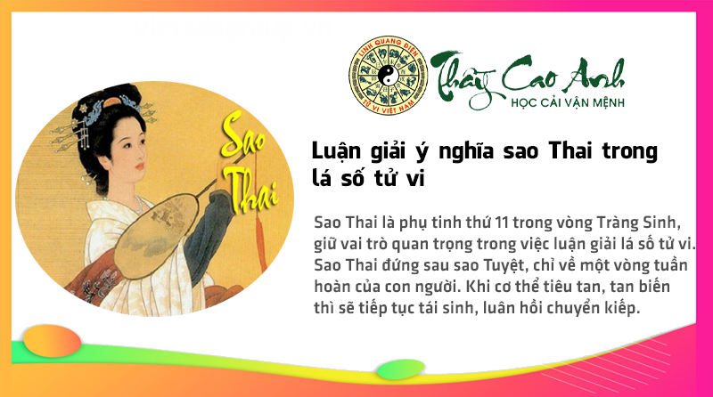 Luận giải ý nghĩa sao Thai trong lá số tử vi