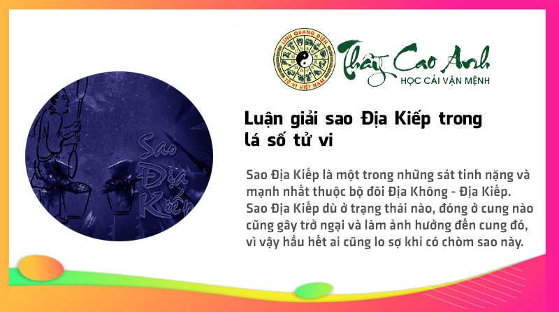 Luận giải sao Địa Kiếp trong lá số tử vi