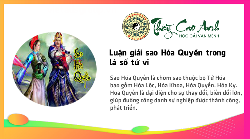 Luận giải sao Hóa Quyền trong lá số tử vi