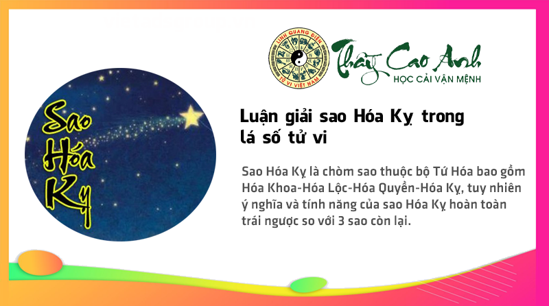 Luận giải sao Hóa Kỵ trong lá số tử vi