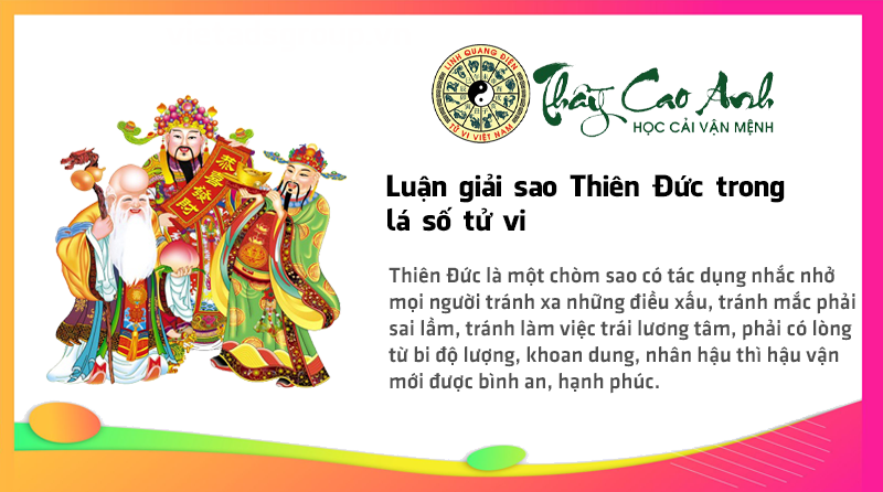 Luận giải sao Thiên Đức trong lá số tử vi