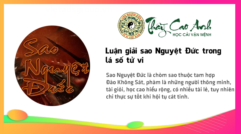 Luận giải sao Nguyệt Đức trong lá số tử vi