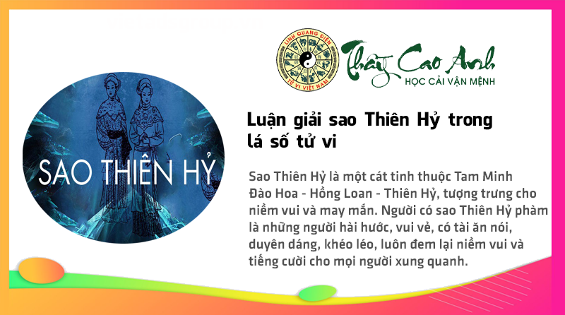 Luận giải sao Thiên Hỷ trong lá số tử vi