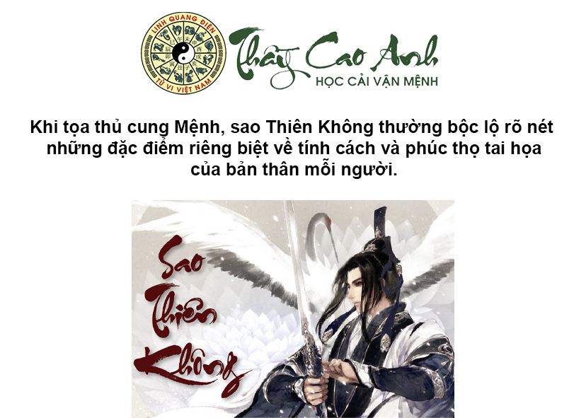 Luận giải sao Thiên Không trong lá số tử vi