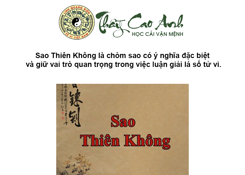 Luận giải sao Thiên Không trong lá số tử vi