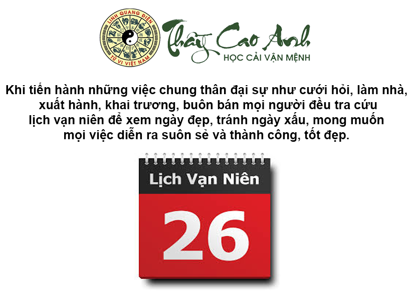 Tra cứu lịch vạn niên nhanh chóng và chính xác
