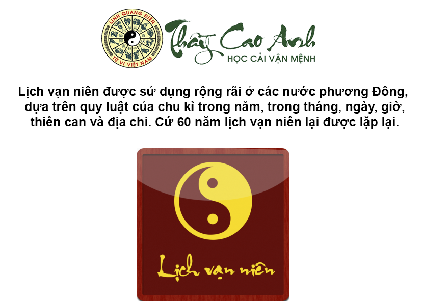Lịch vạn niên là gì và tra cứu lịch âm dương trực tuyến chính xác