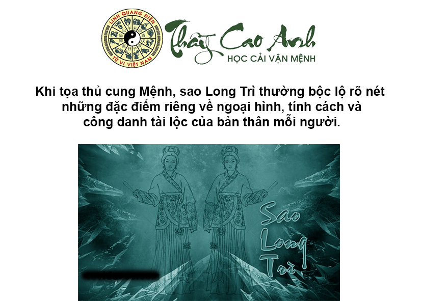Luận giải sao Long Trì trong lá số tử vi