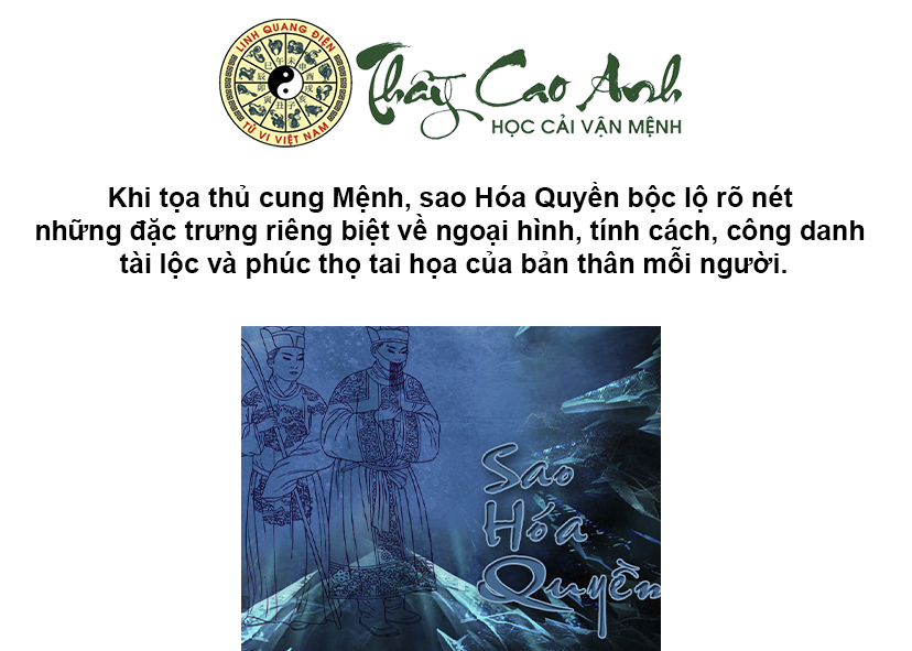 Luận giải sao Hóa Quyền trong lá số tử vi