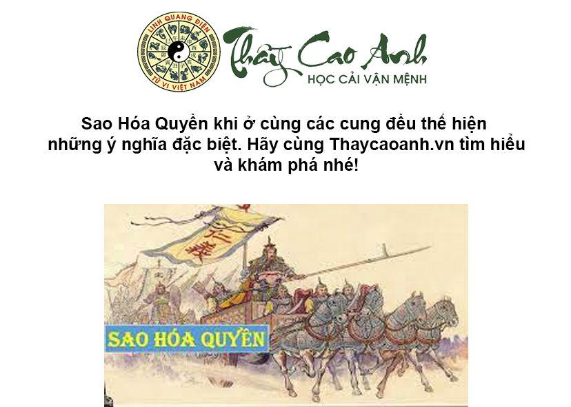 Luận giải sao Hóa Quyền trong lá số tử vi