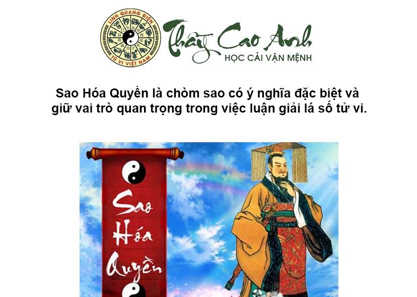Luận giải sao Hóa Quyền trong lá số tử vi