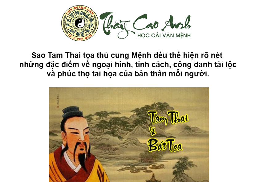 Luận giải sao Tam Thai trong lá số tử vi