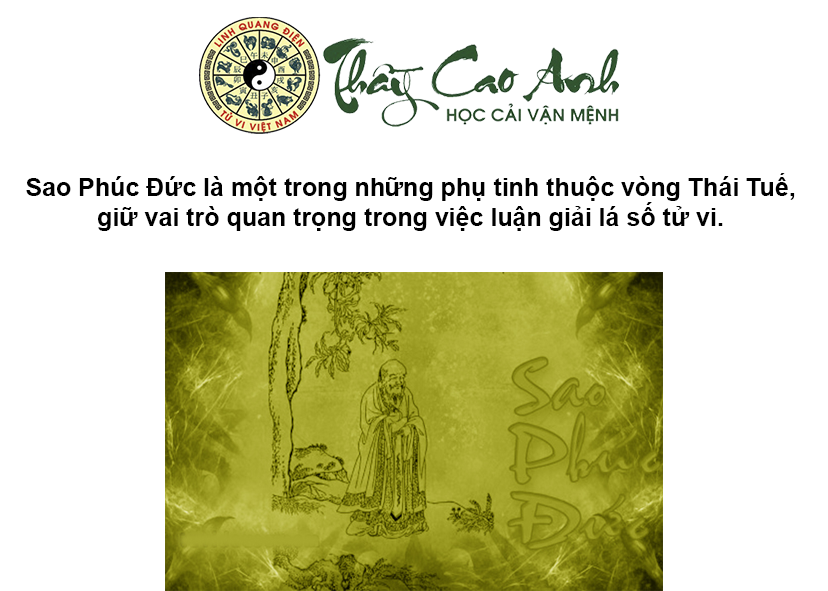 Luận giải sao Phúc Đức trong lá số tử vi