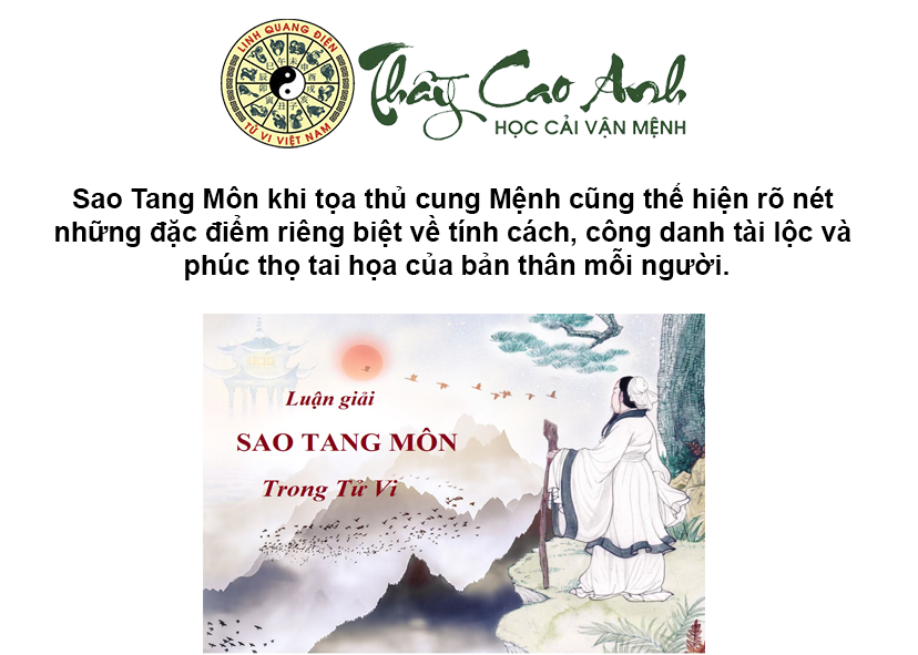 Luận giải sao Tang Môn trong lá số tử vi