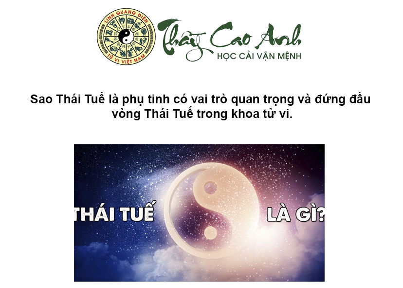 Luận giải sao Thái Tuế trong lá số tử vi
