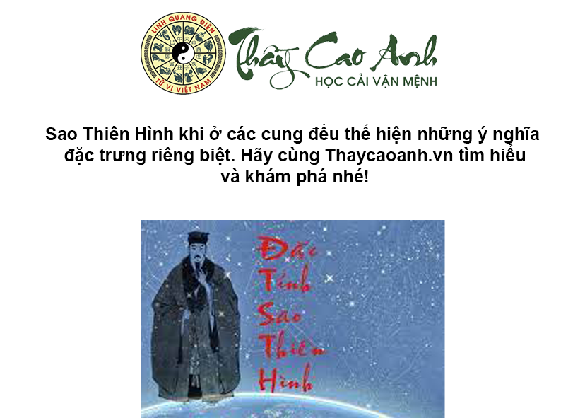 Luận giải sao Thiên Hình trong lá số tử vi