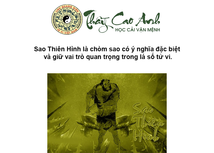 Luận giải sao Thiên Hình trong lá số tử vi
