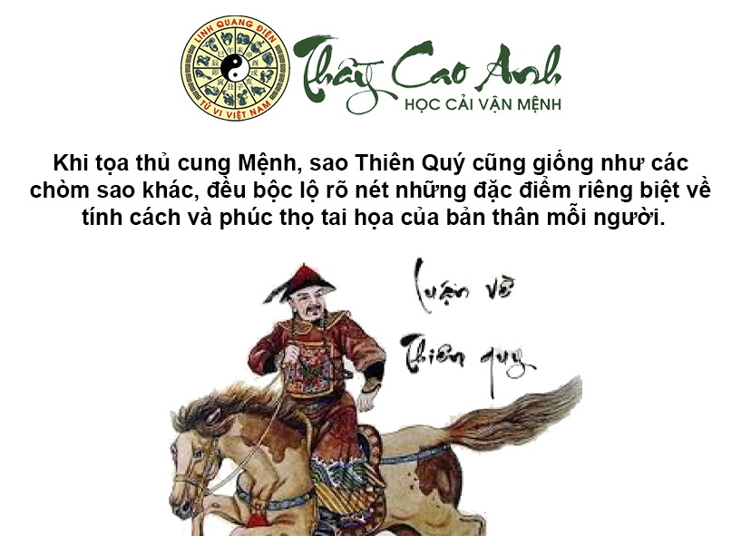 Luận giải sao Thiên Quý trong lá số tử vi