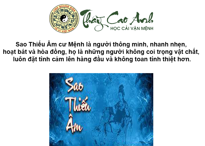 Luận giải sao Thiếu Âm trong lá số tử vi