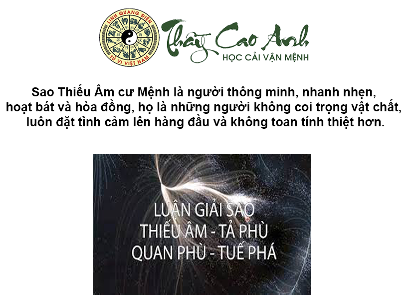 Luận giải sao Thiếu Âm trong lá số tử vi