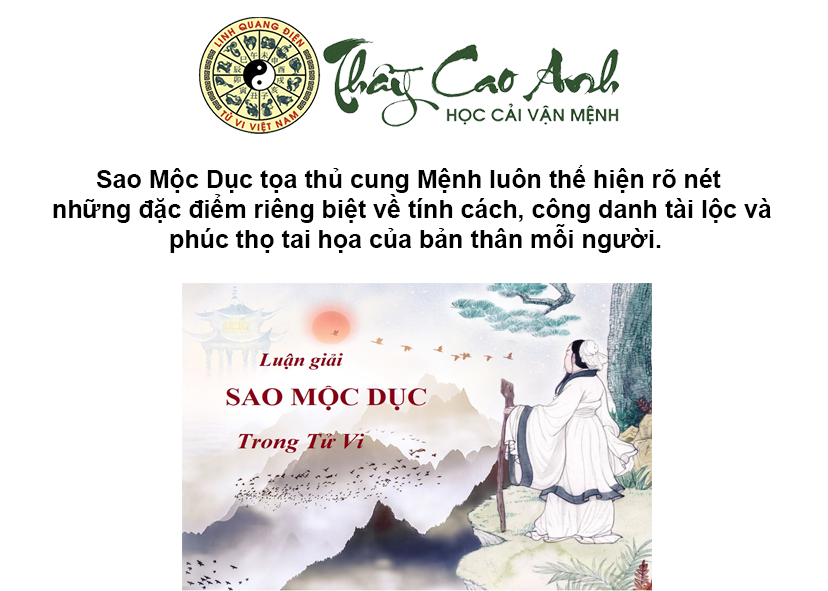 Luận giải sao Mộc Dục trong lá số tử vi