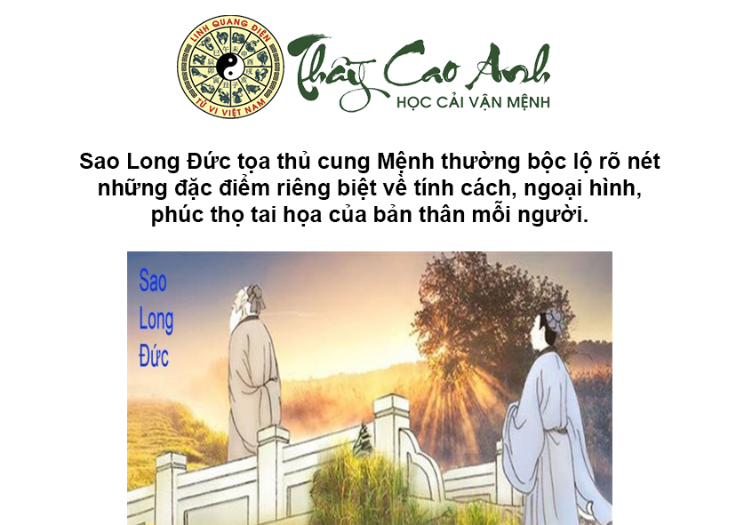 Luận giải sao Long Đức trong lá số tử vi