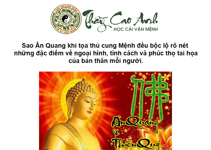 Luận giải sao Ân Quang trong lá số tử vi