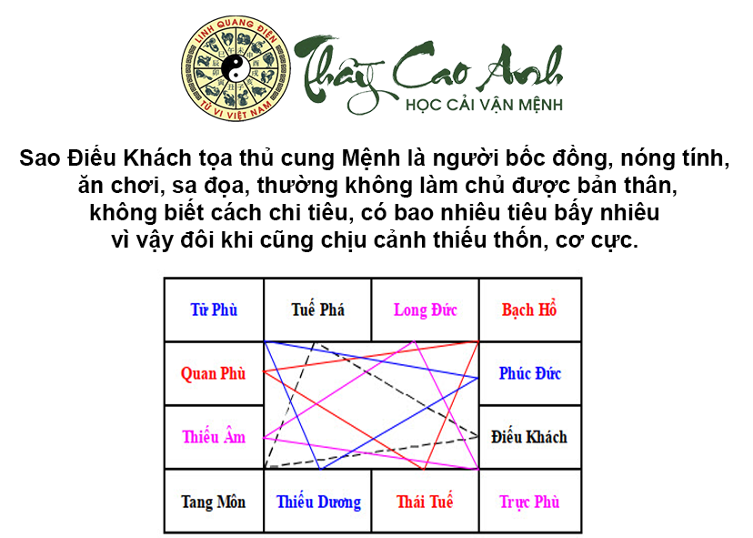 Luận giải sao Điếu Khách trong lá số tử vi