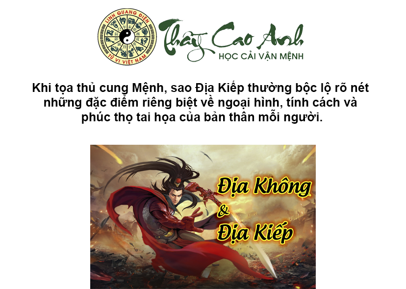 Luận giải sao Địa Kiếp trong lá số tử vi