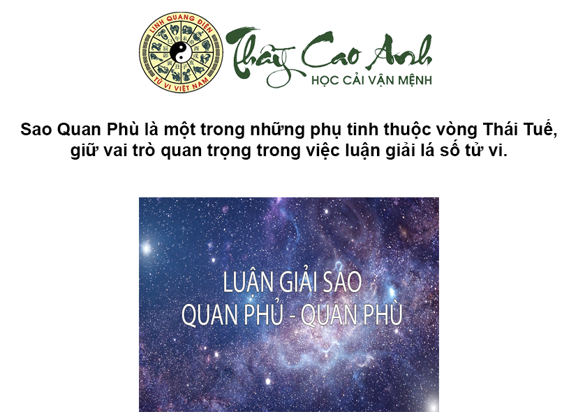 Luận giải sao Quan Phù trong lá số tử vi