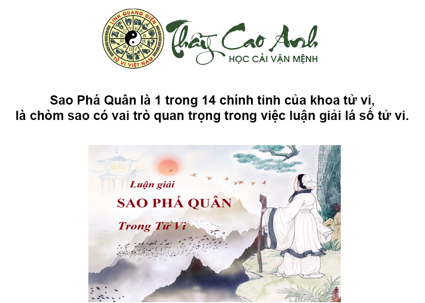 Luận giải sao Phá Quân trong lá số tử vi