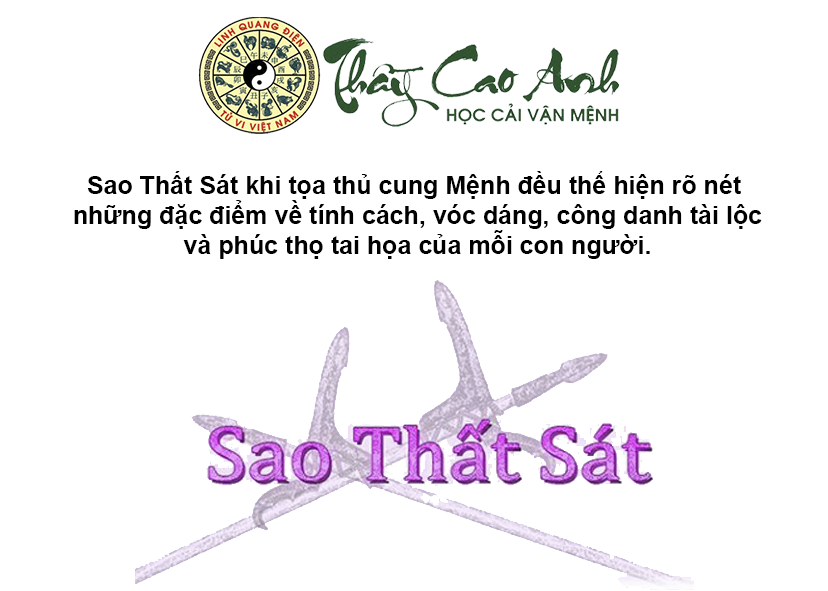 Luận giải sao Thất Sát trong lá số tử vi