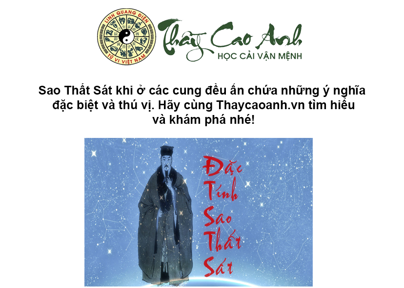 Luận giải sao Thất Sát trong lá số tử vi