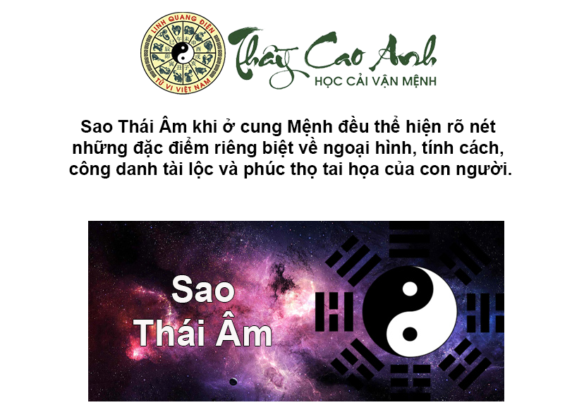 Luận giải sao Thái Âm trong lá số tử vi