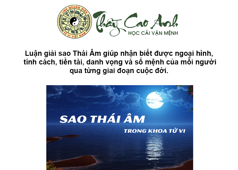Luận giải sao Thái Âm trong lá số tử vi