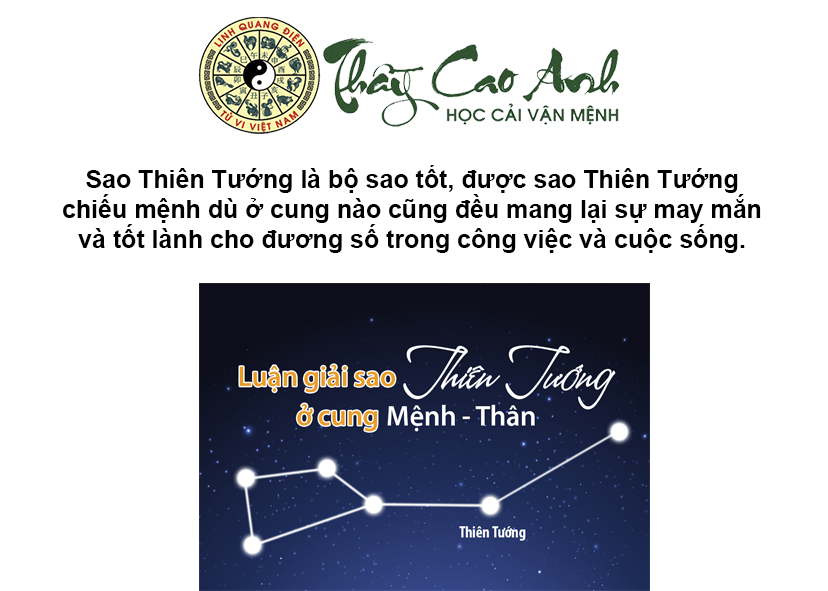 Luận giải sao Thiên Tướng trong lá số tử vi