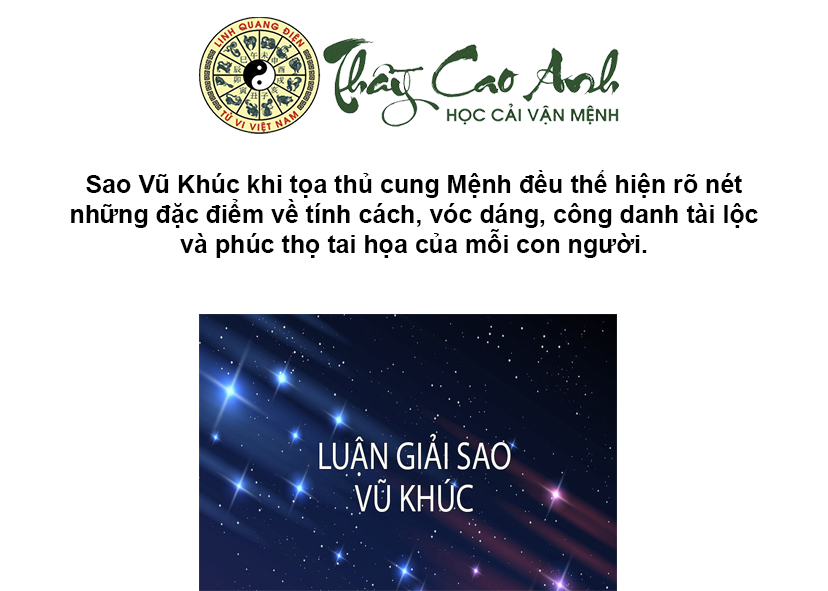 Luận giải sao Vũ Khúc trong lá số tử vi