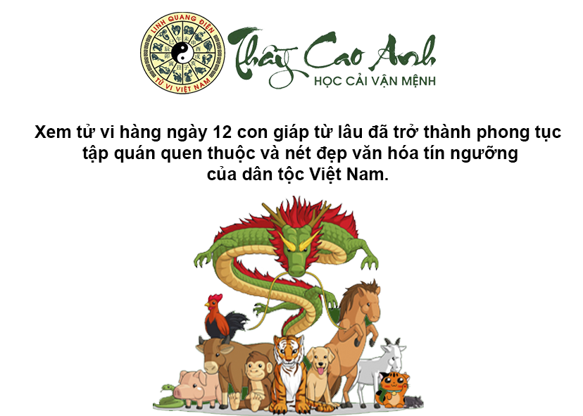 Xem tử vi hàng ngày của 12 con giáp